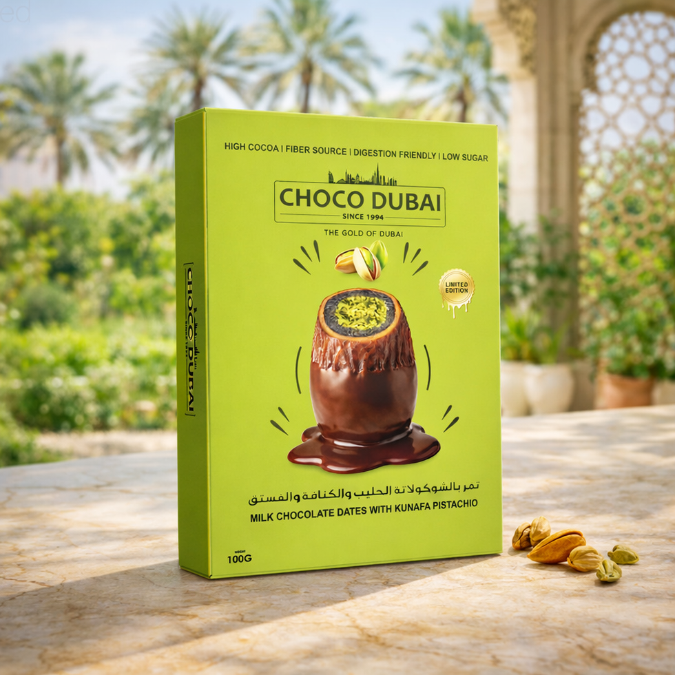 Kunafa Pistachio Chocolate Dubai Dates